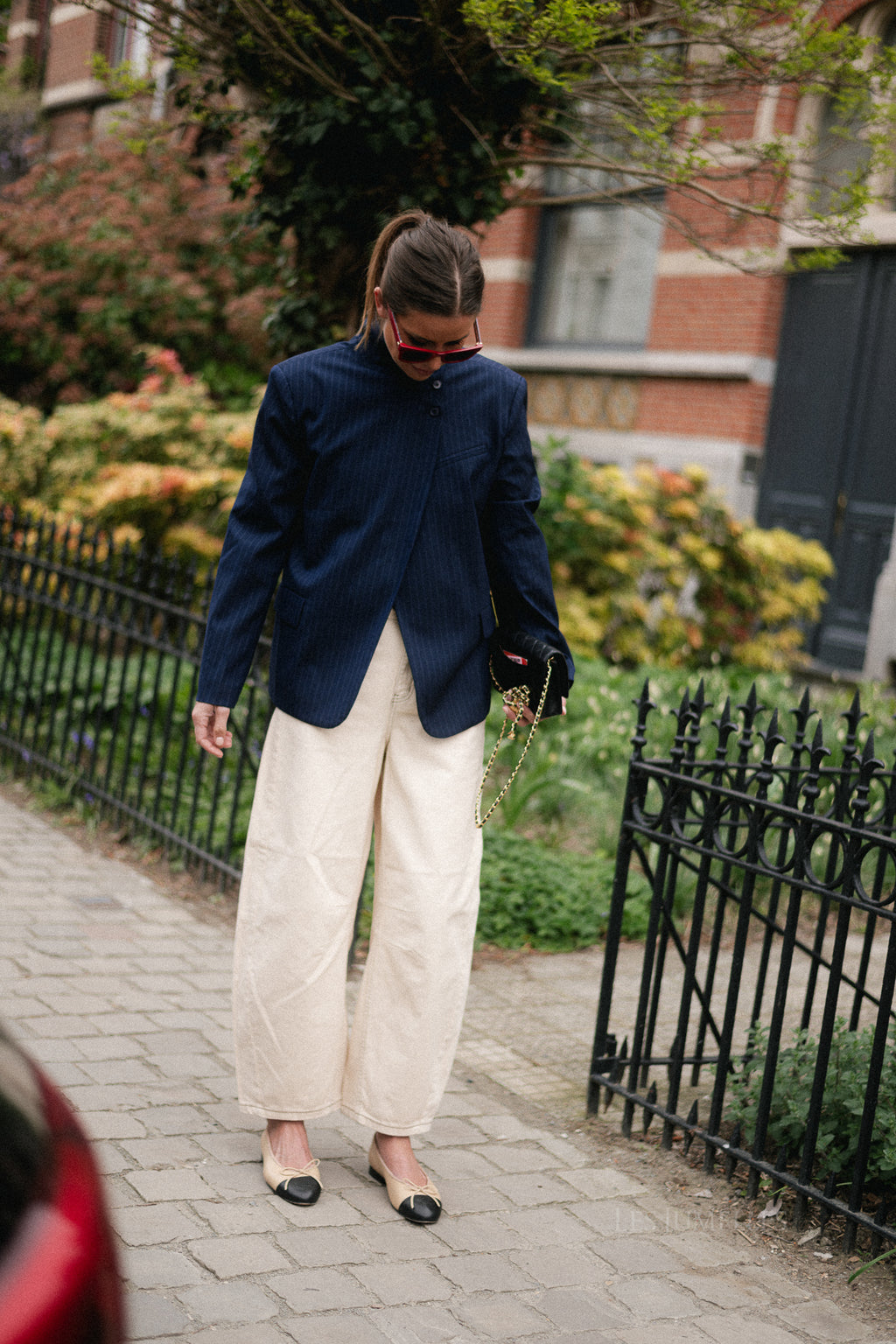 Igone blazer - navy pinstripe