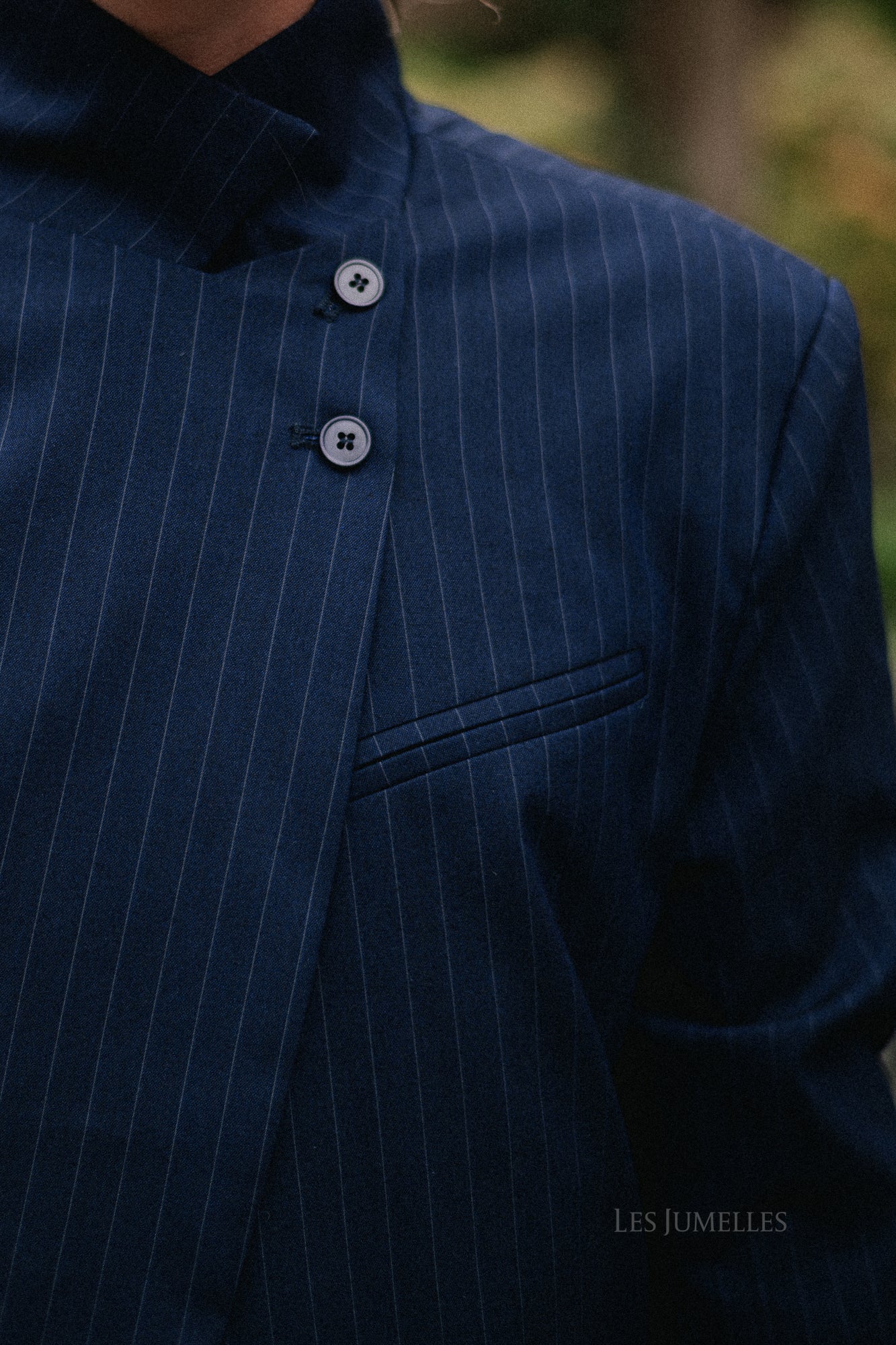 Igone blazer - navy pinstripe