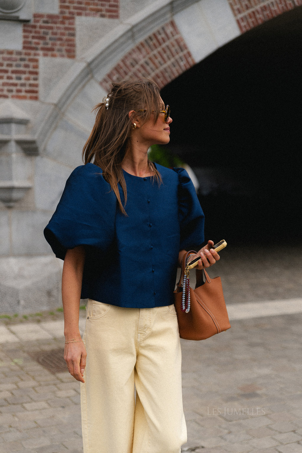 Charlotte blouse navy