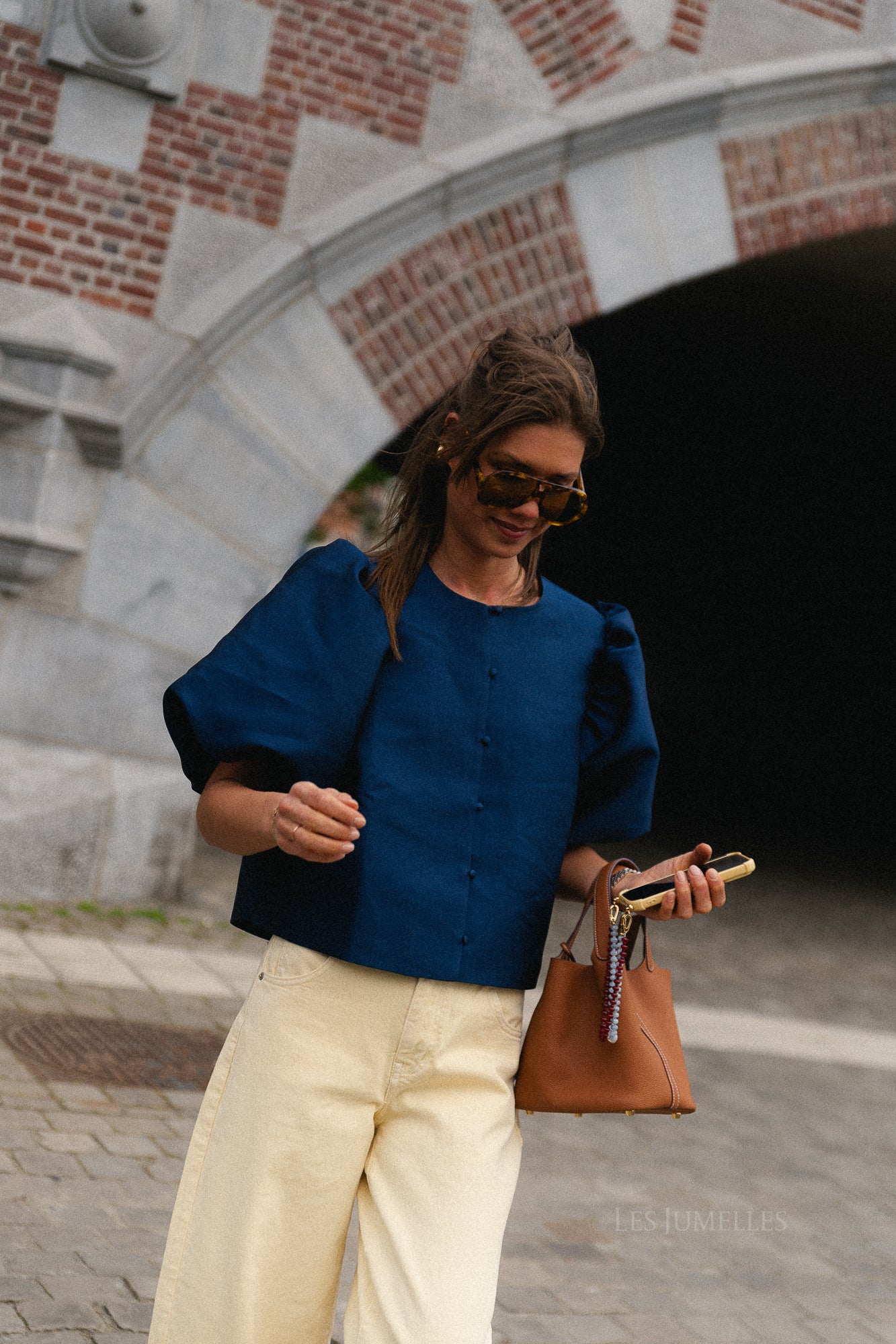 Charlotte blouse navy