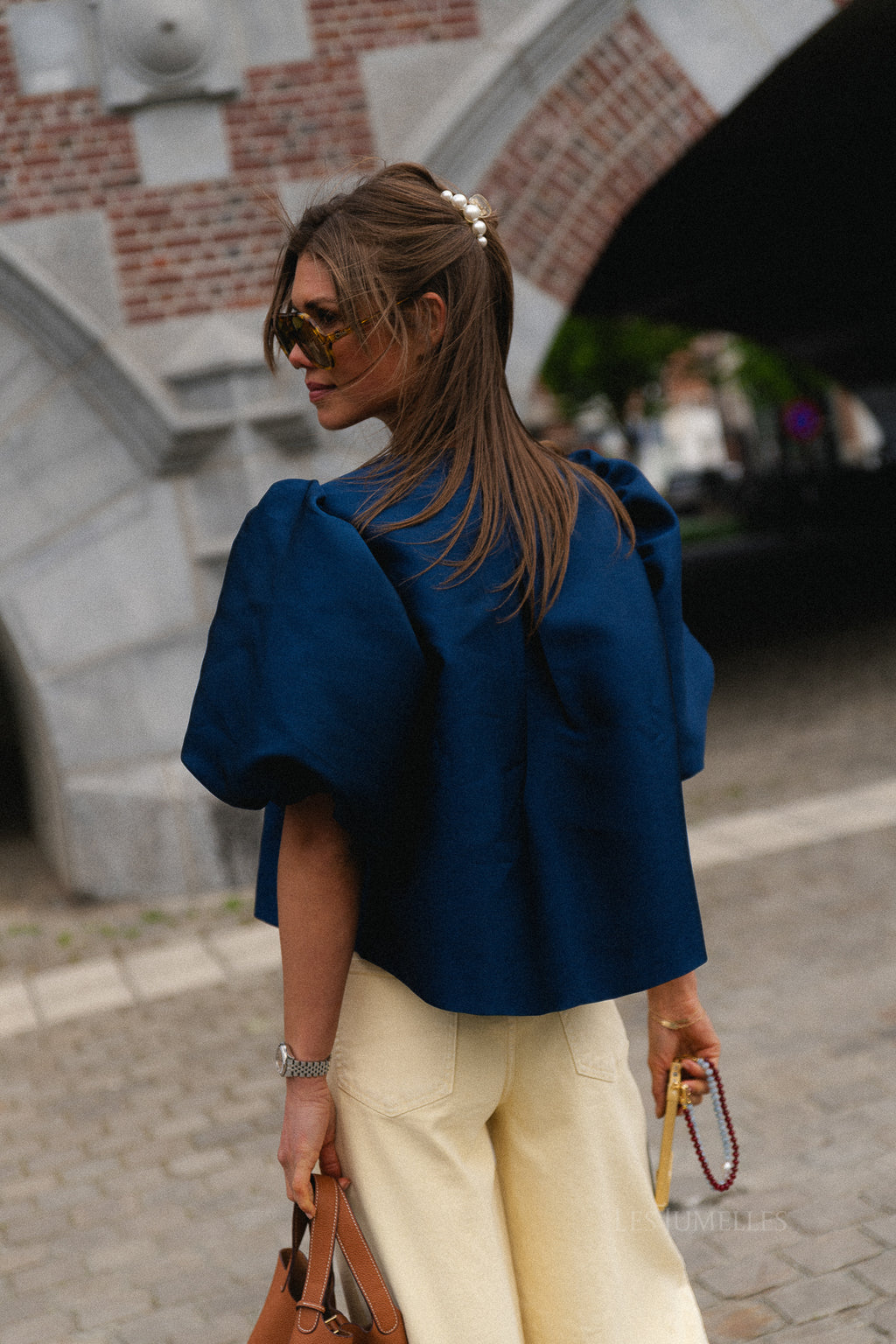 Charlotte blouse navy