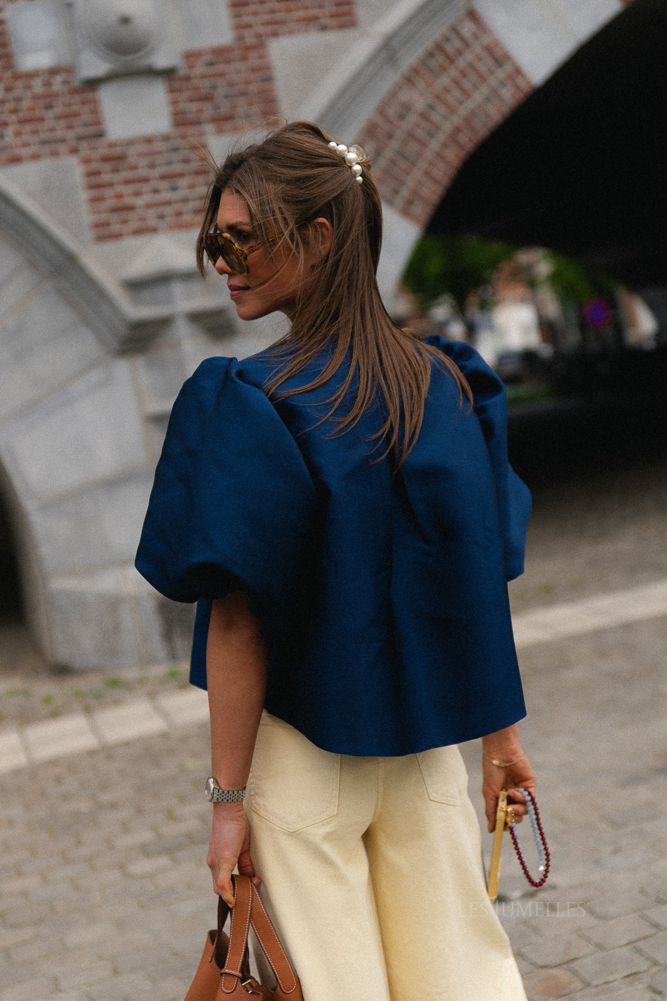 Charlotte blouse navy