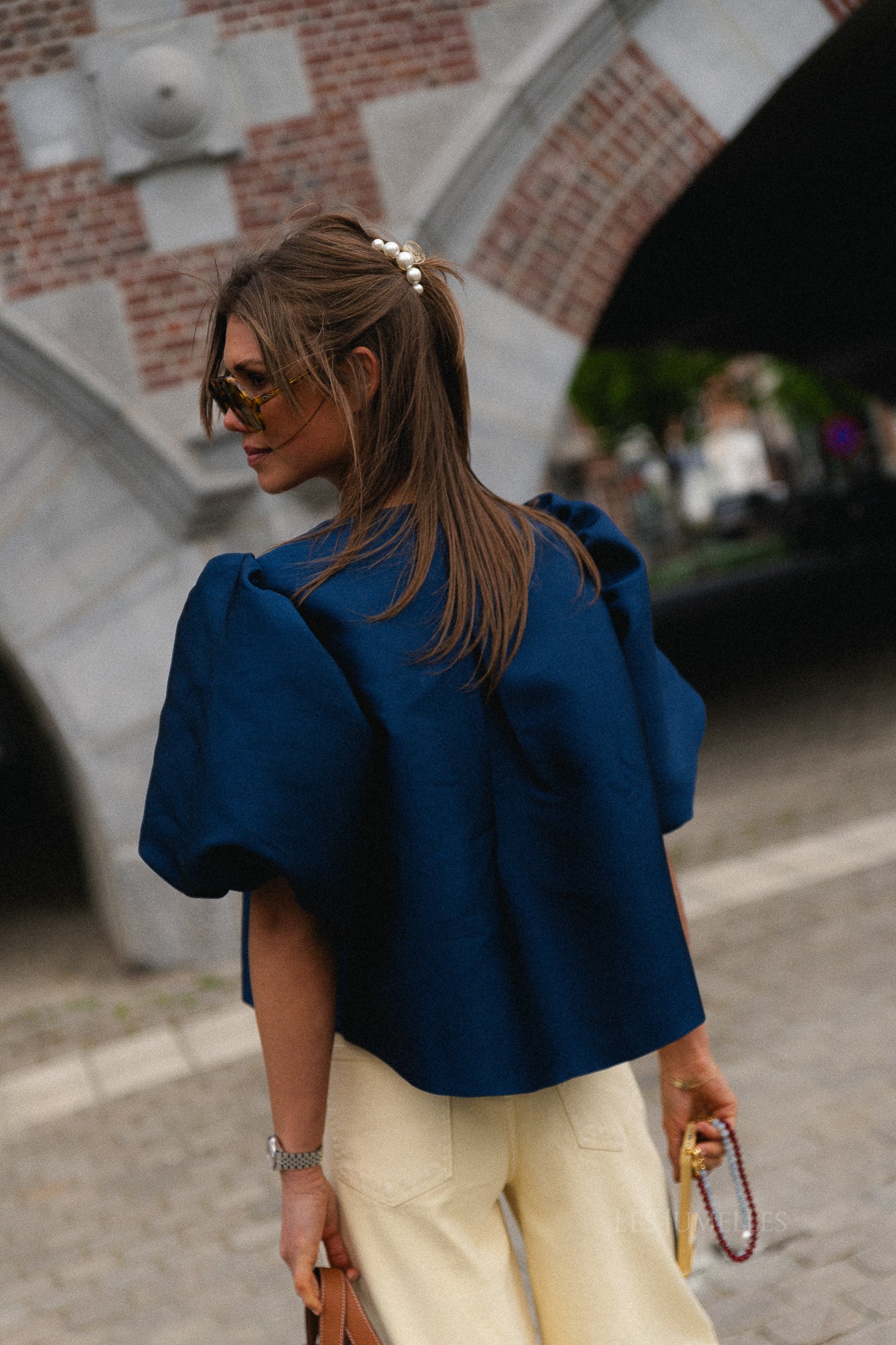 Charlotte blouse navy