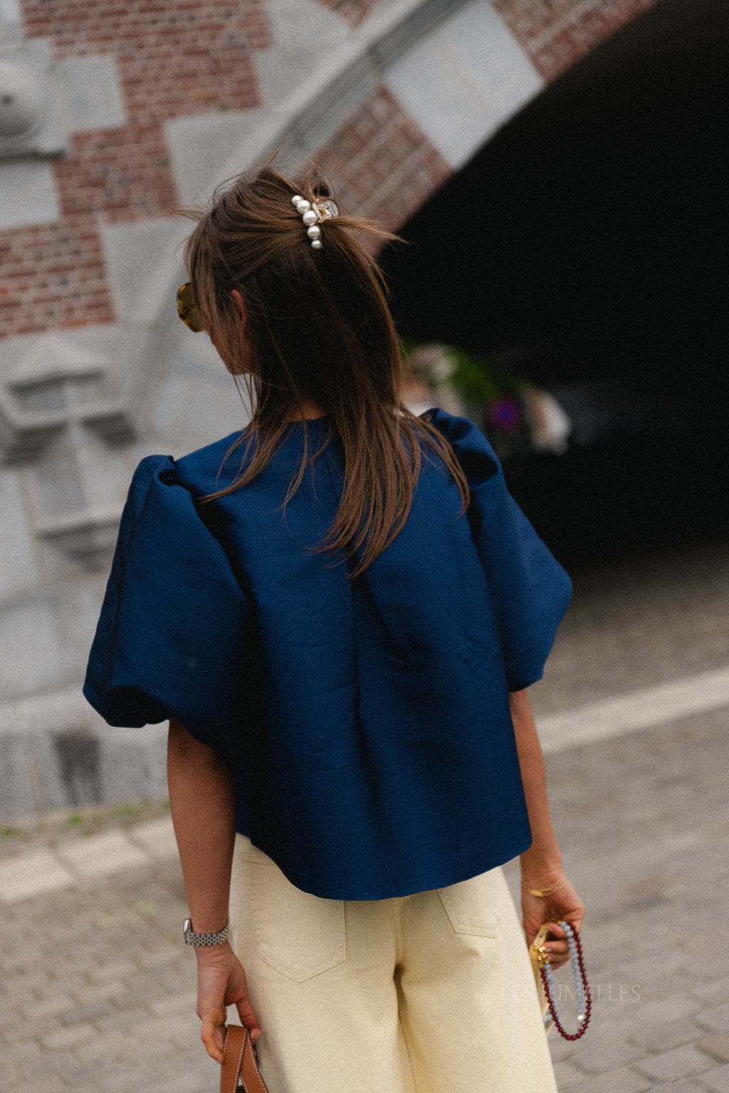 Charlotte blouse navy