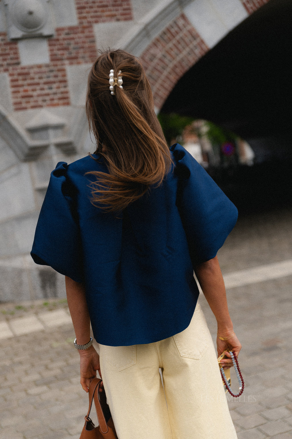 Charlotte blouse navy