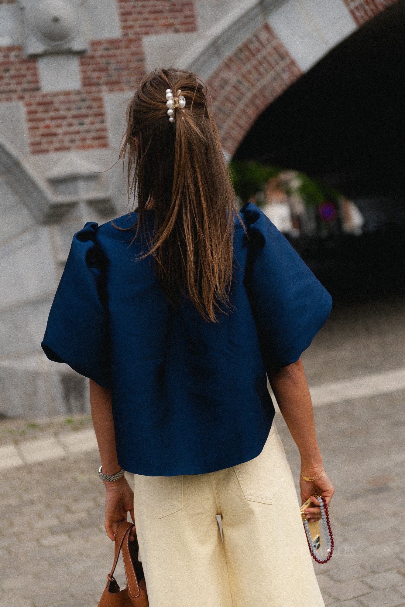 Charlotte blouse navy