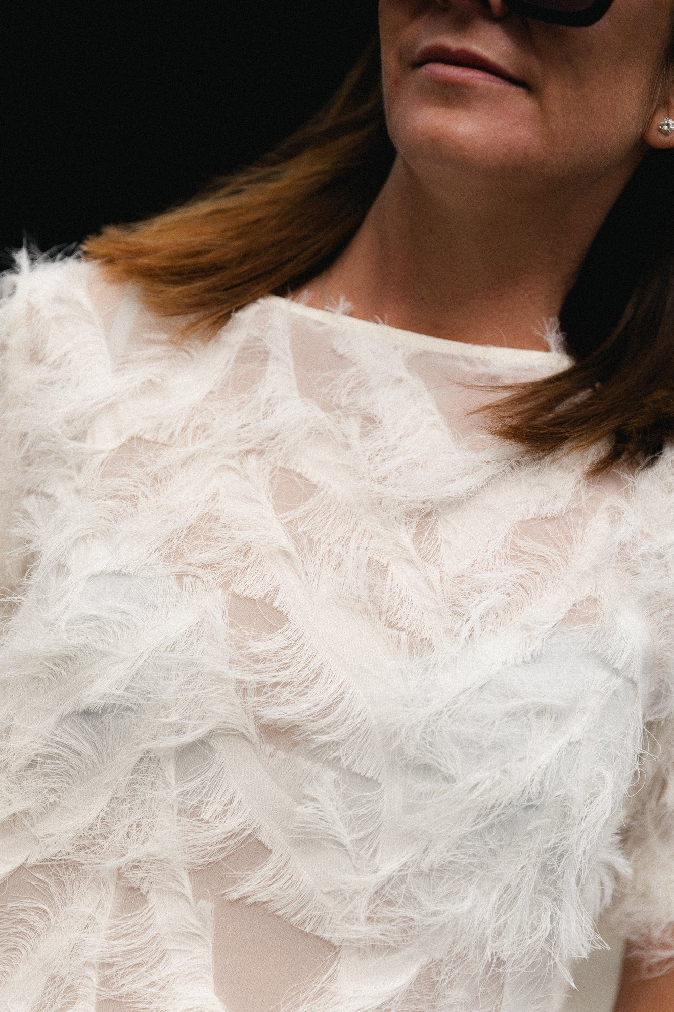 SLFMyline SS boat neck top egret