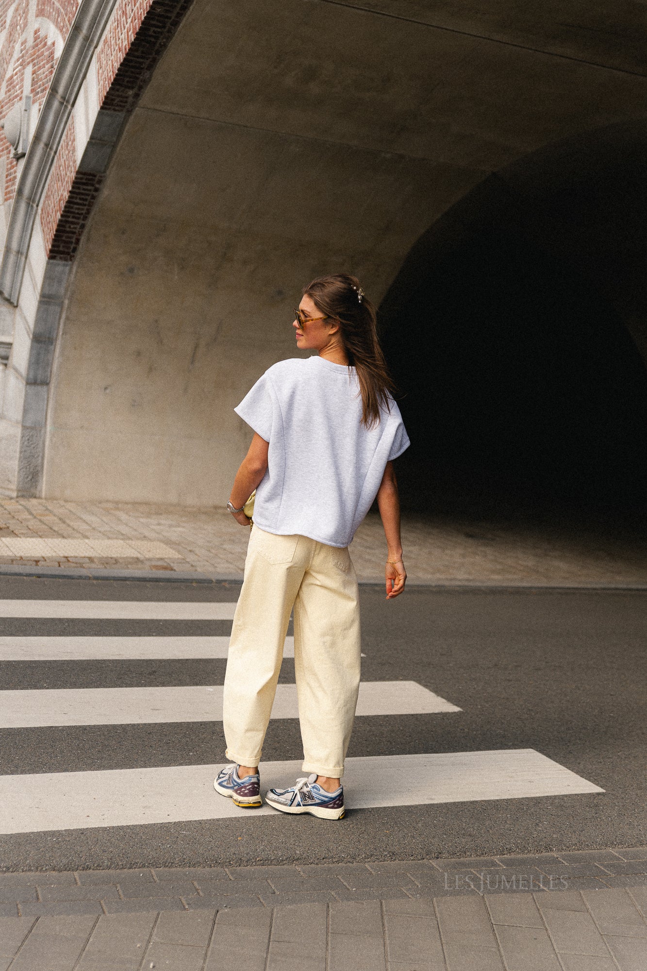 Joya SS sweatshirt light grey melange