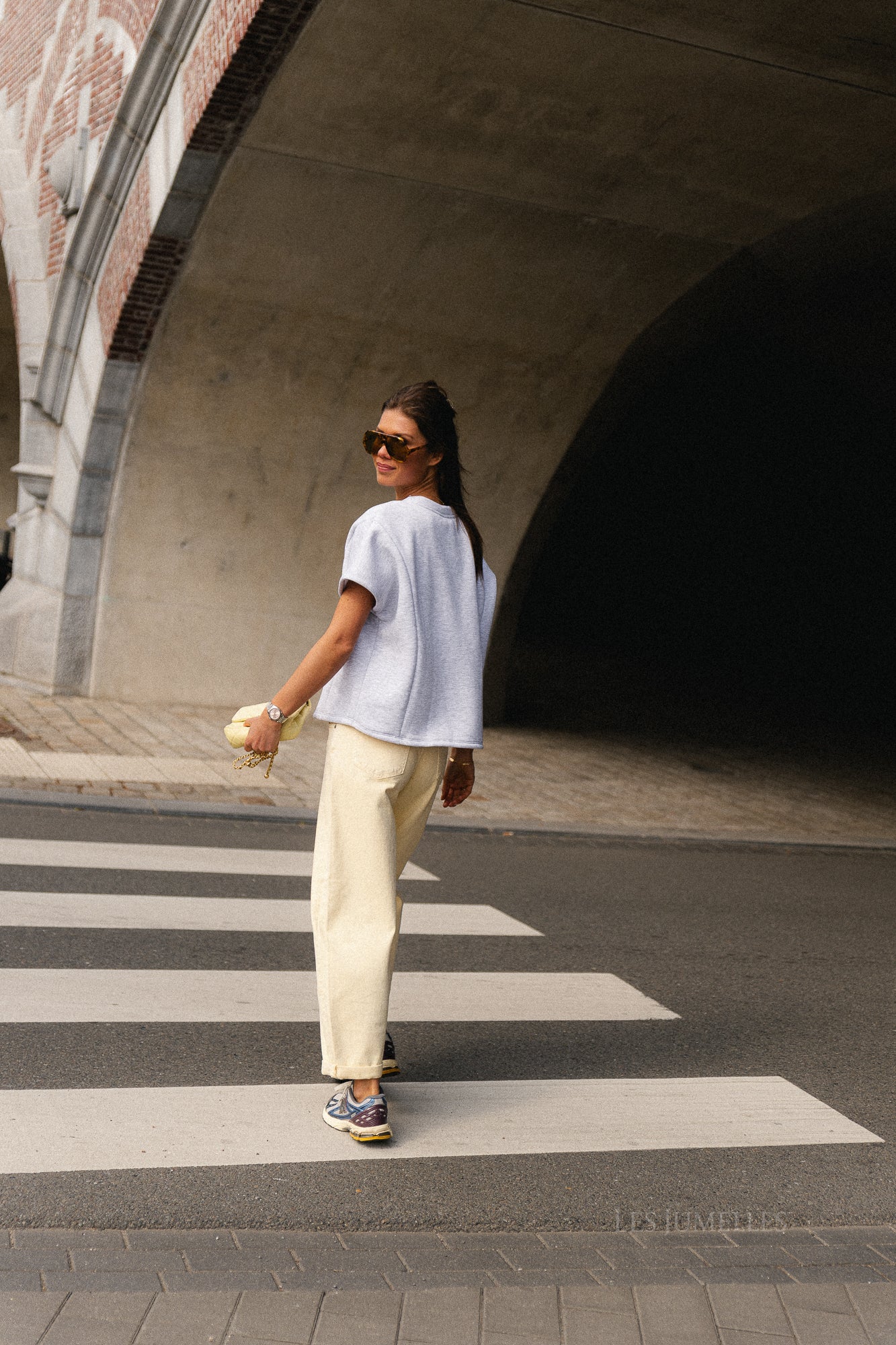 Joya SS sweatshirt light grey melange