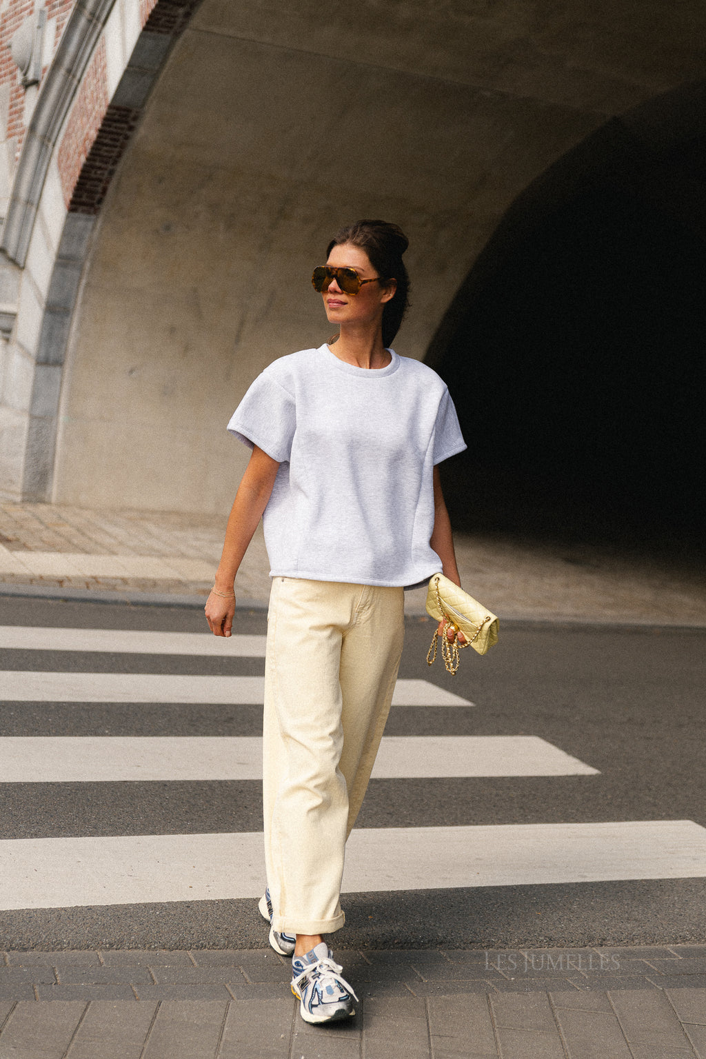 Joya SS sweatshirt light grey melange