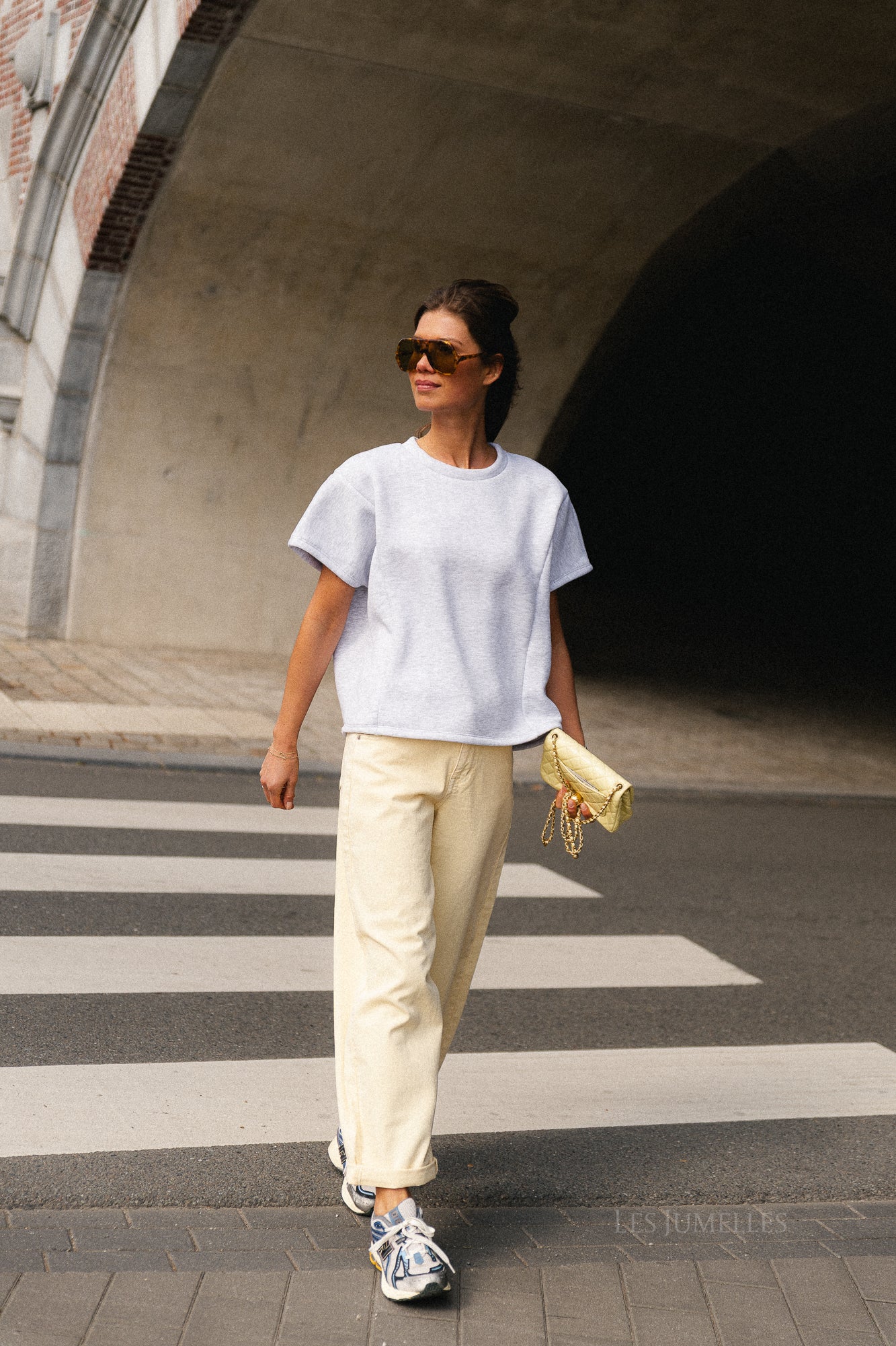 Joya SS sweatshirt light grey melange