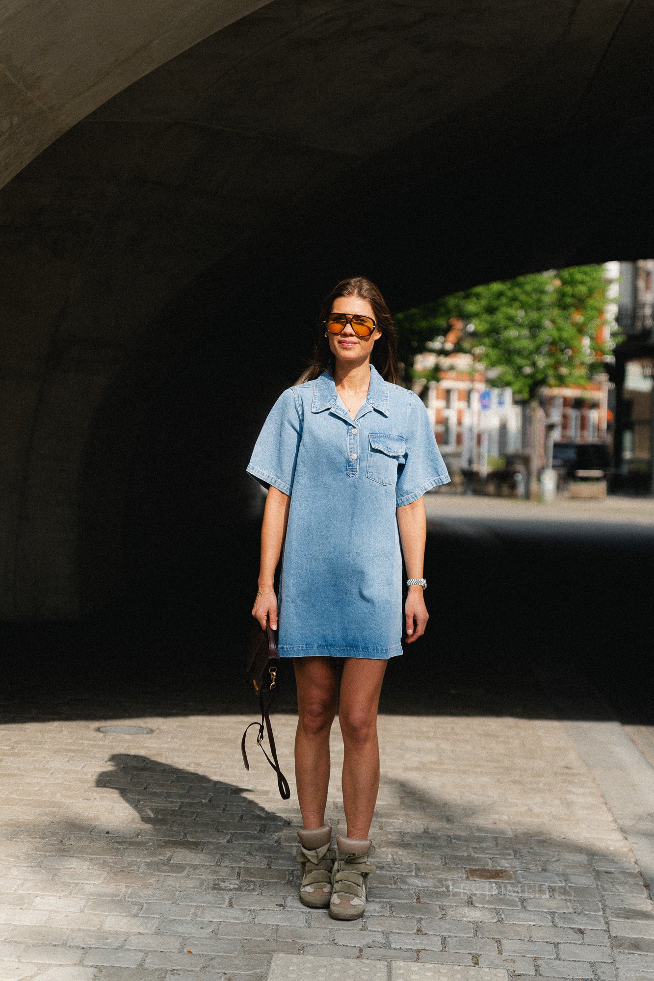 Asta denim dress light blue