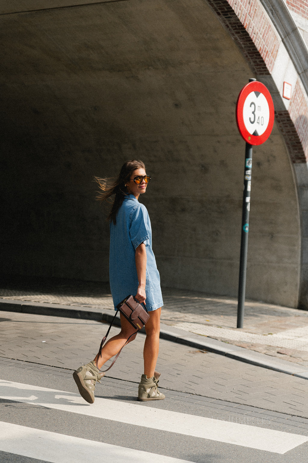 Asta denim dress light blue