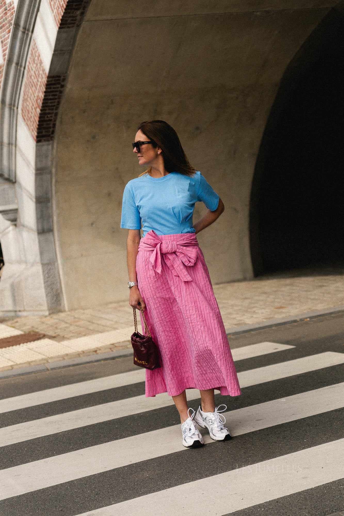 YASMellow HW long skirt rose violet