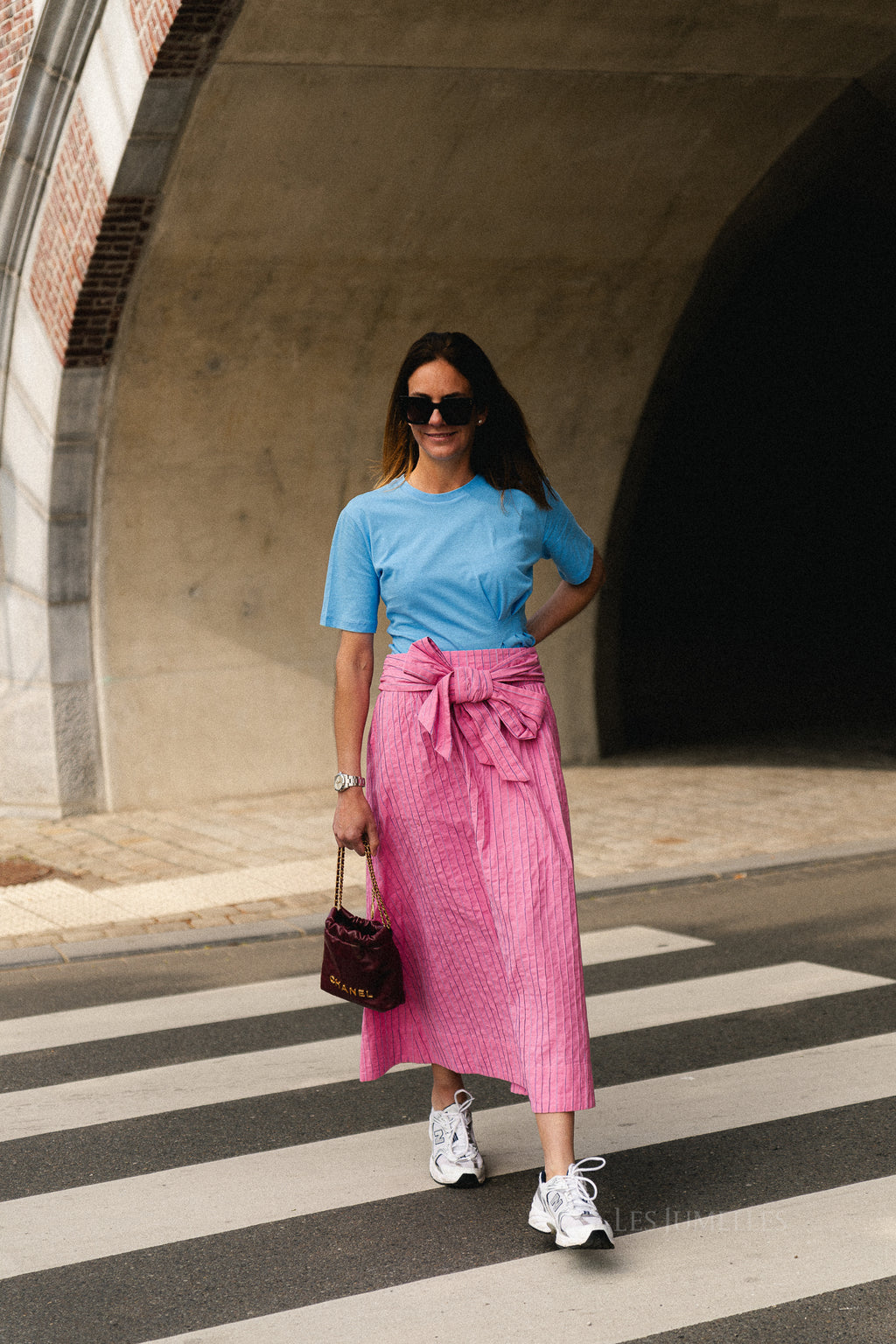 YASMellow HW long skirt rose violet