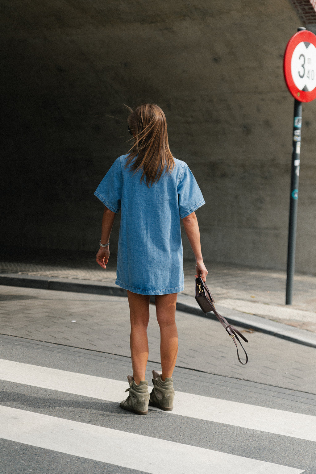 Asta denim dress light blue