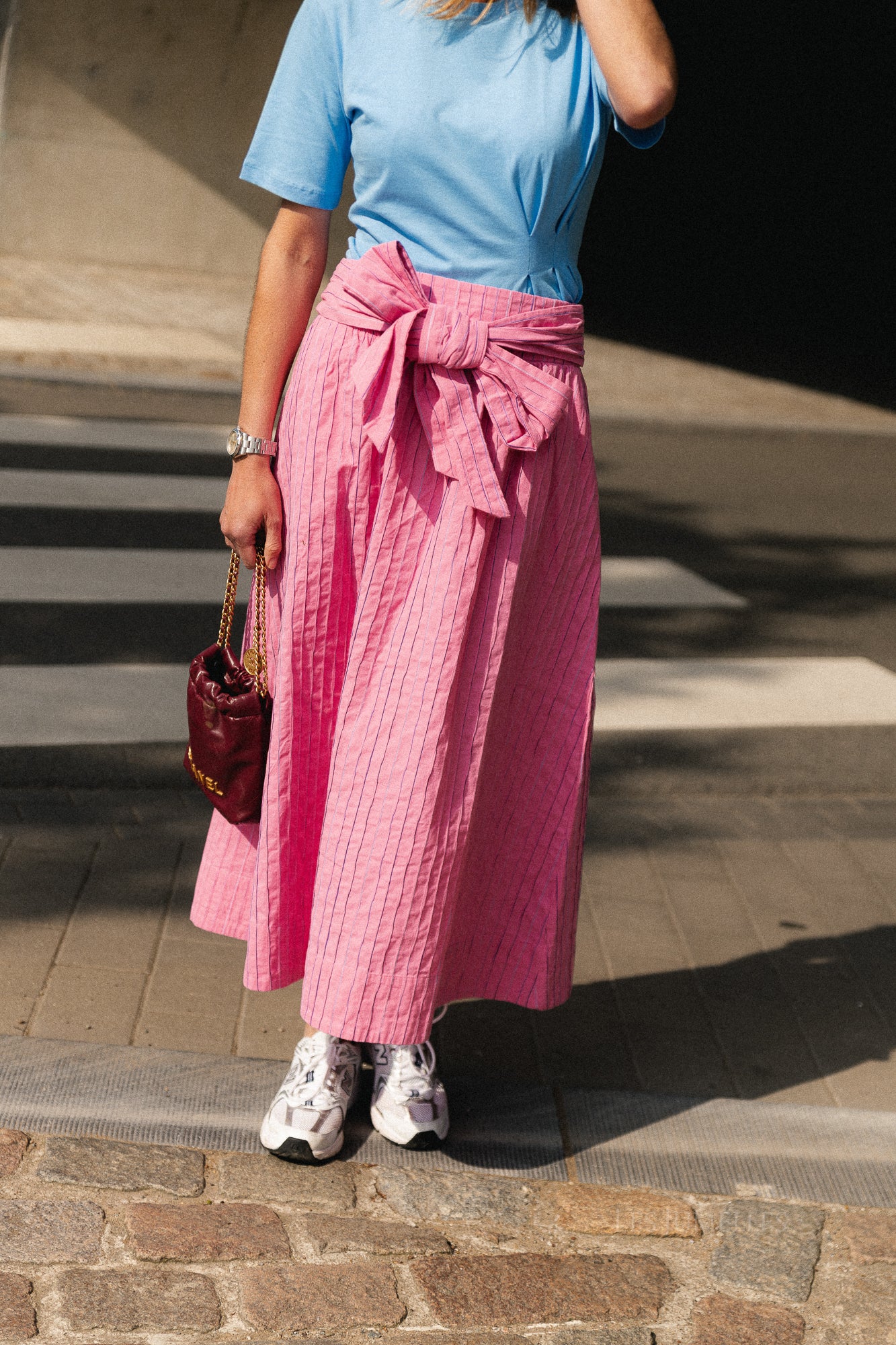 YASMellow HW long skirt rose violet