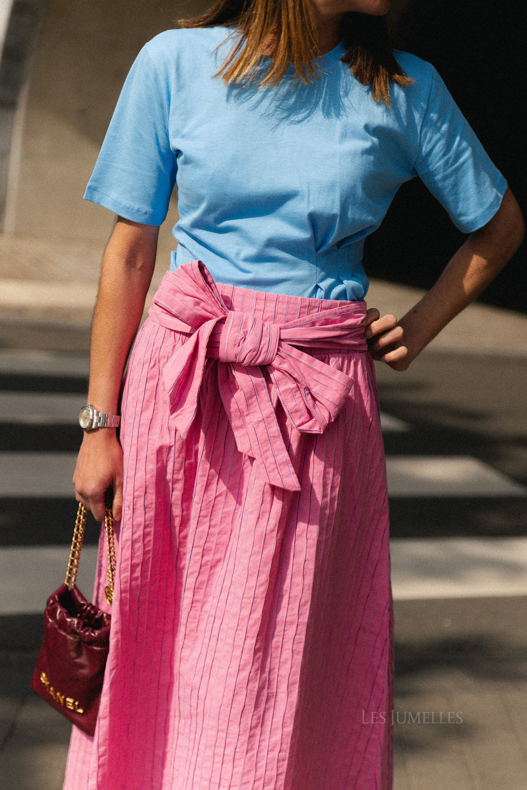 YASMellow HW long skirt rose violet