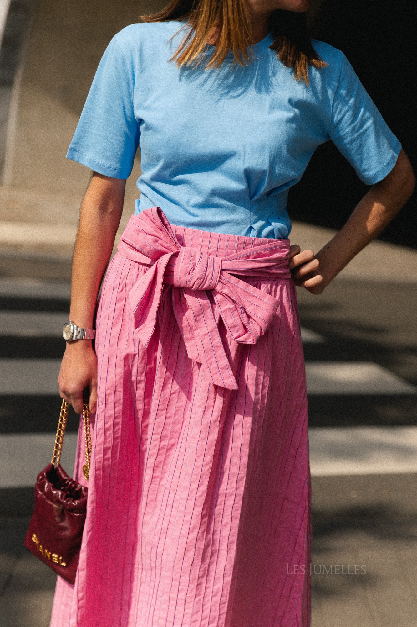 YASMellow HW long skirt rose violet