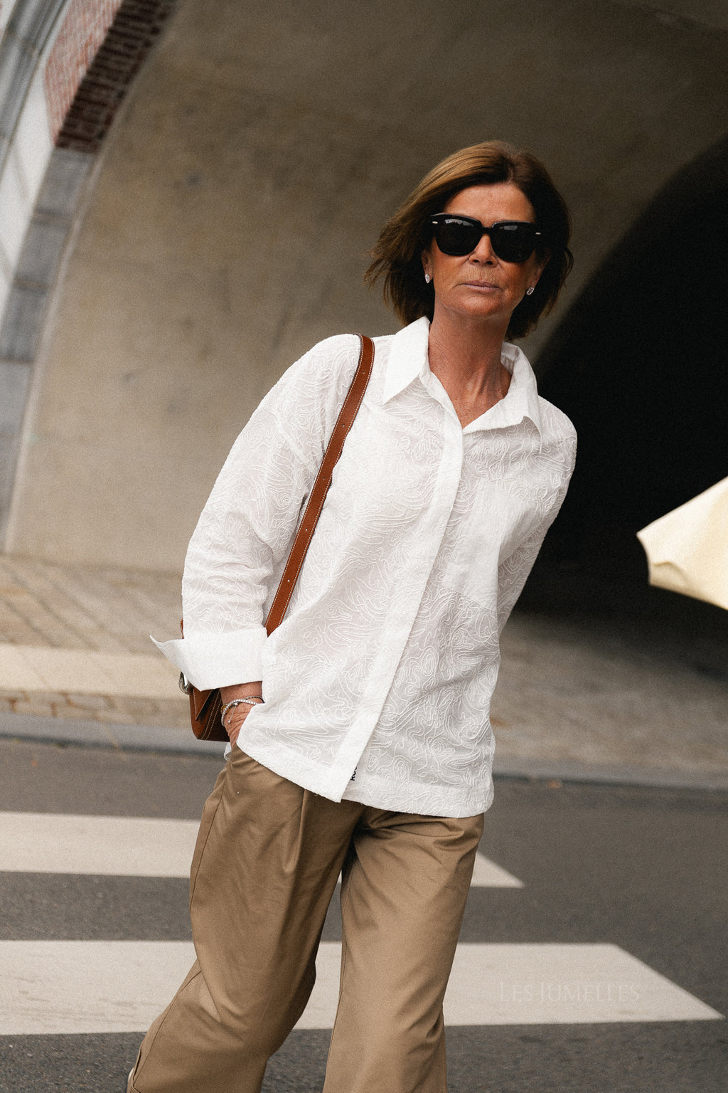ROUEmma LS oversized shirt cloud dancer