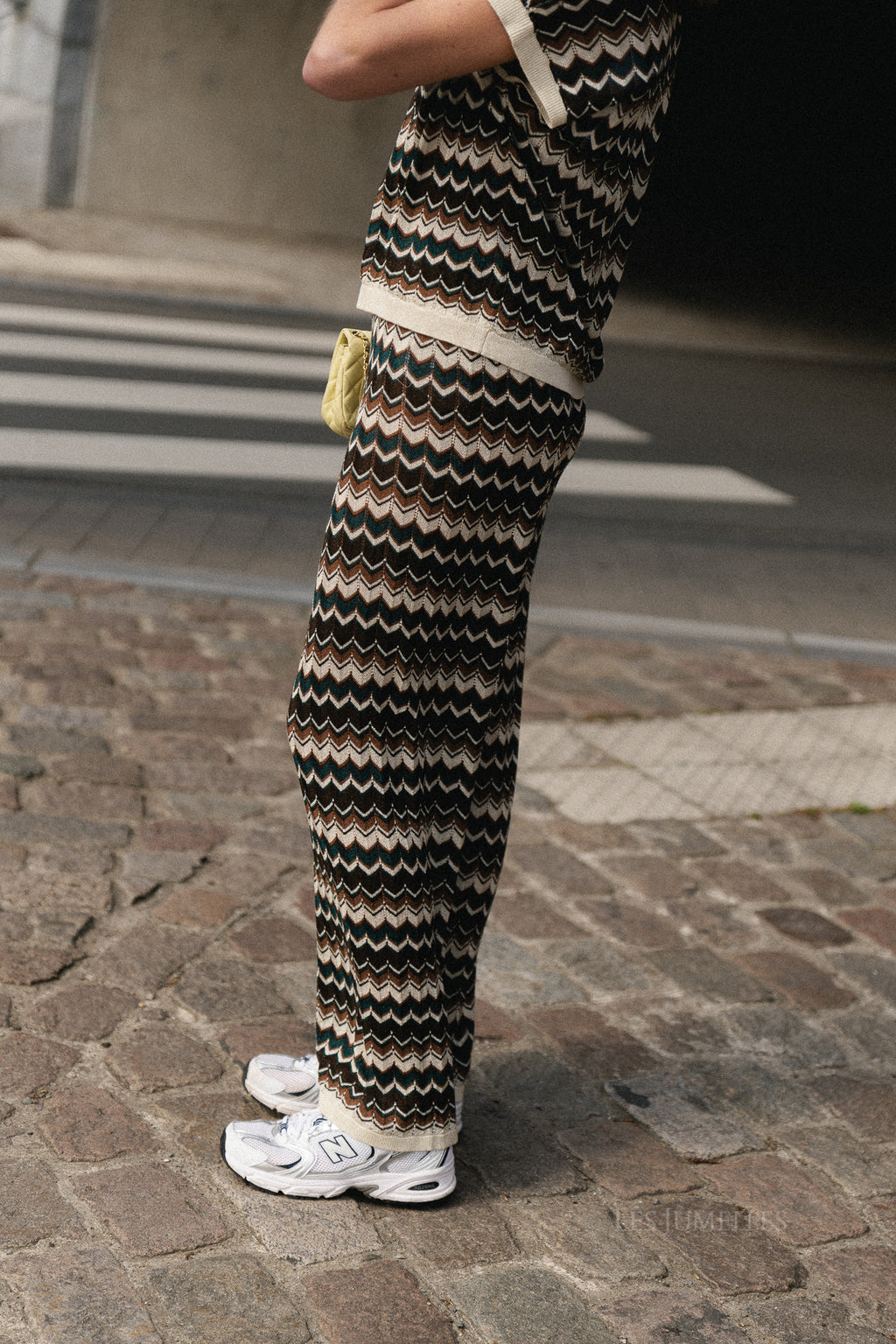 VIEmber HW glitter knit pants birch/multi