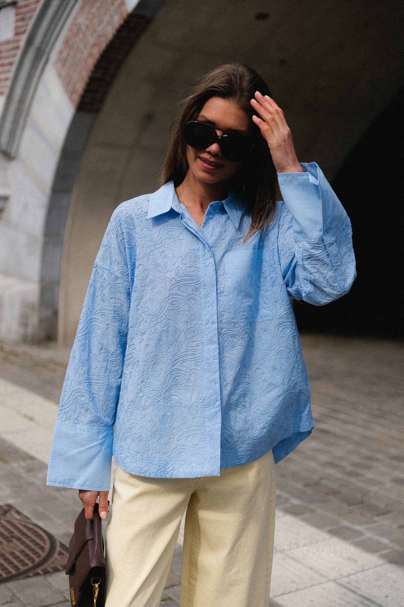 ROUEmma LS oversized shirt open air