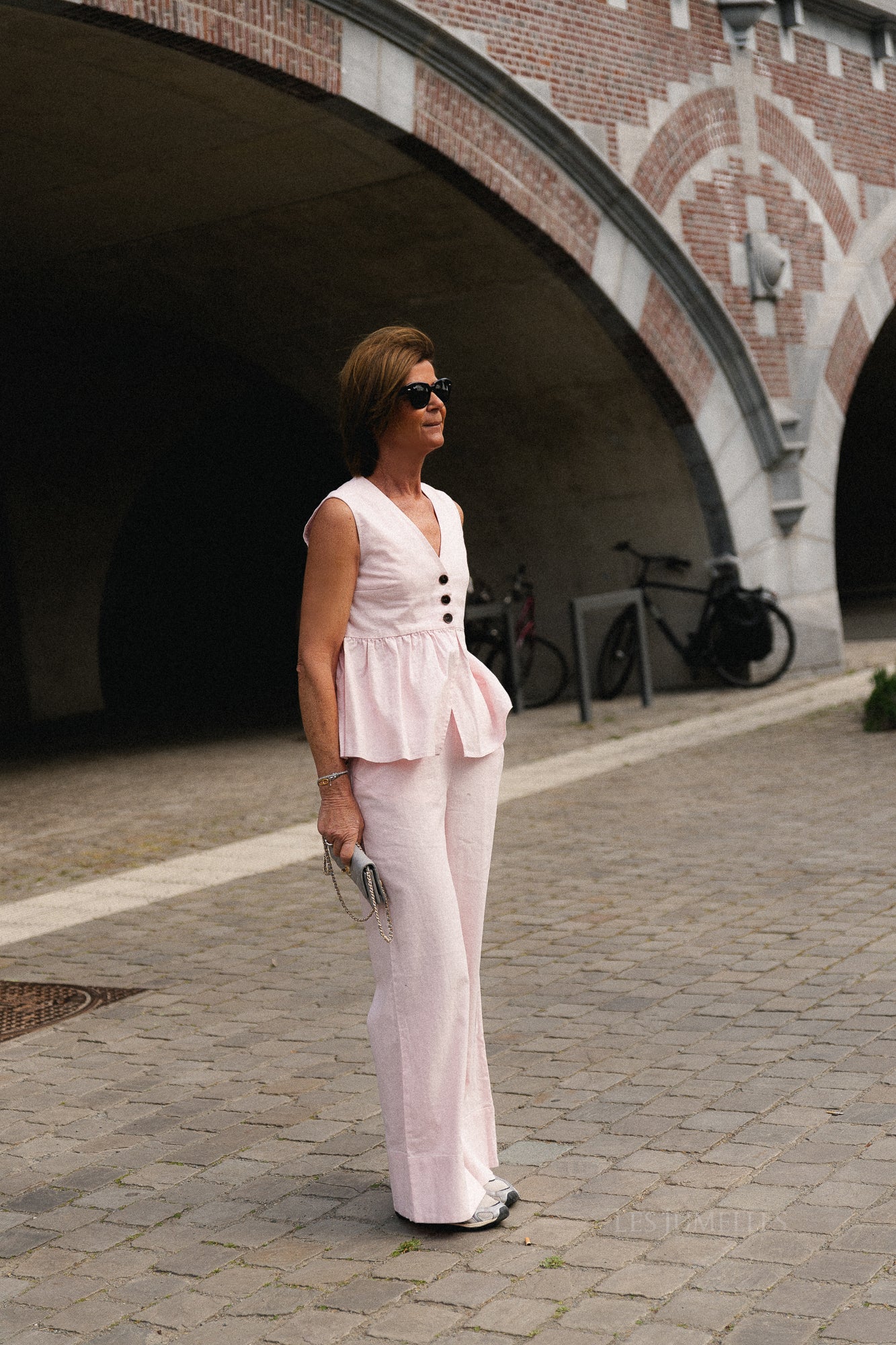 YASTrima linen blend top ballerina