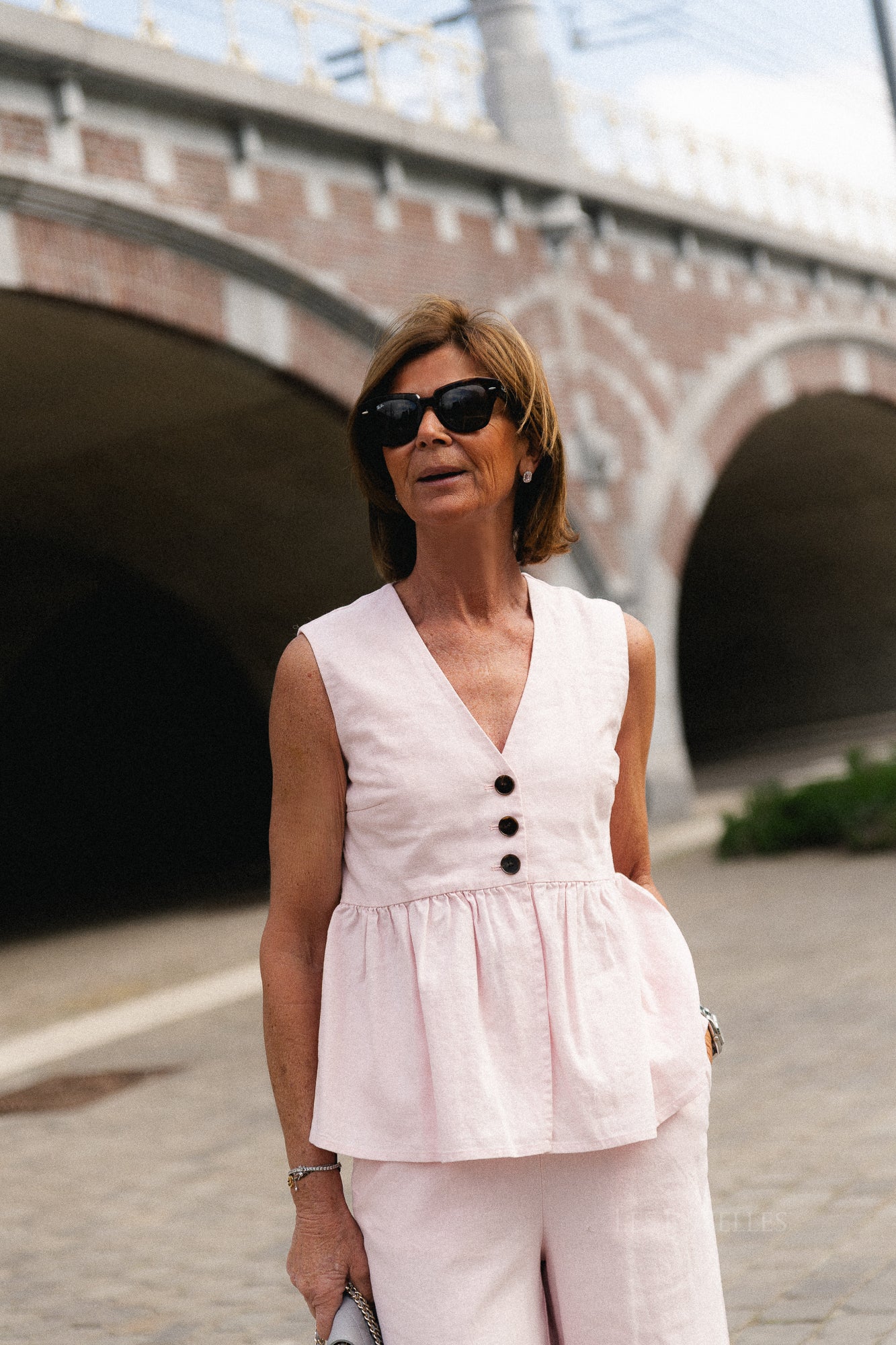 YASTrima linen blend top ballerina