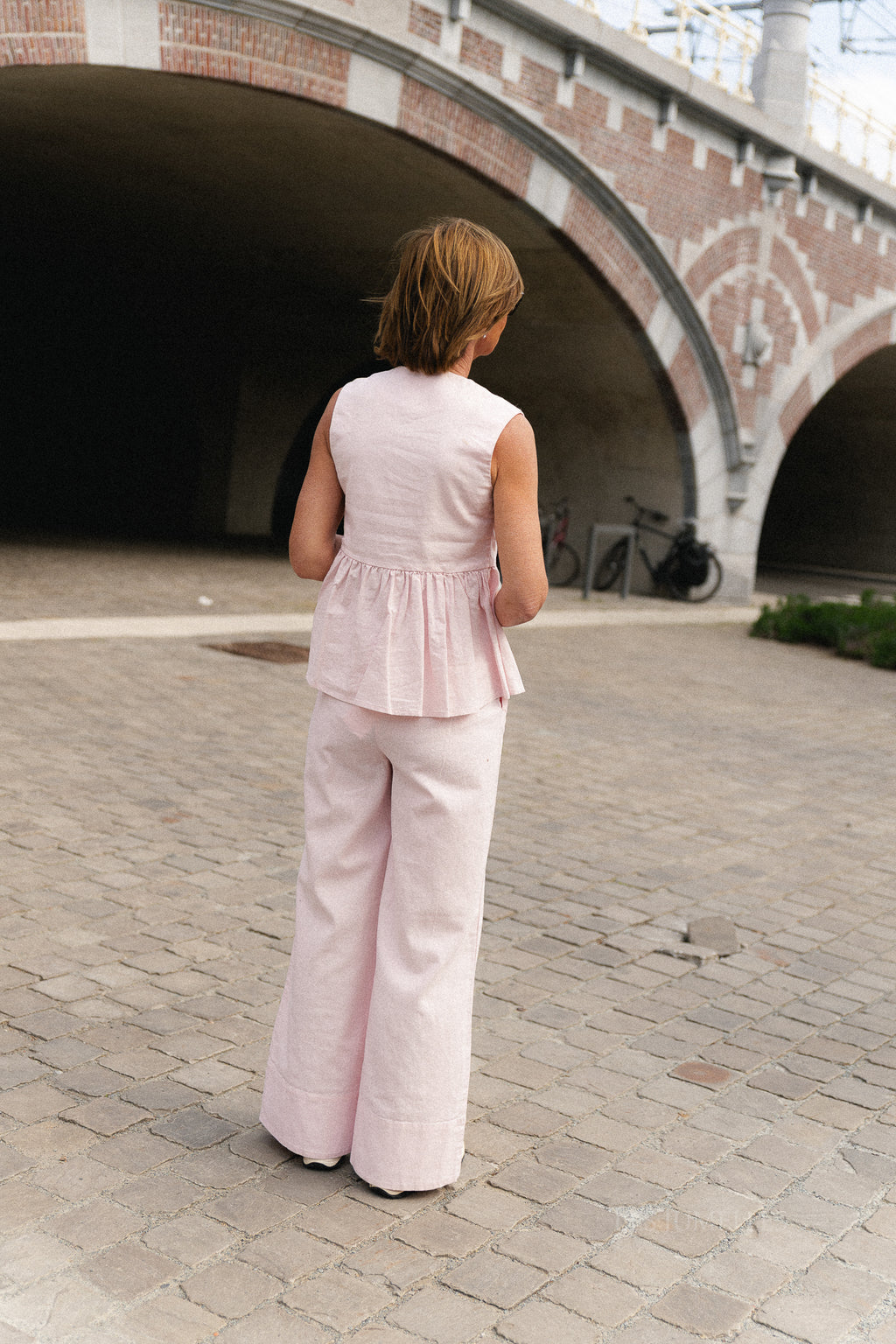 YASTrima linen blend top ballerina