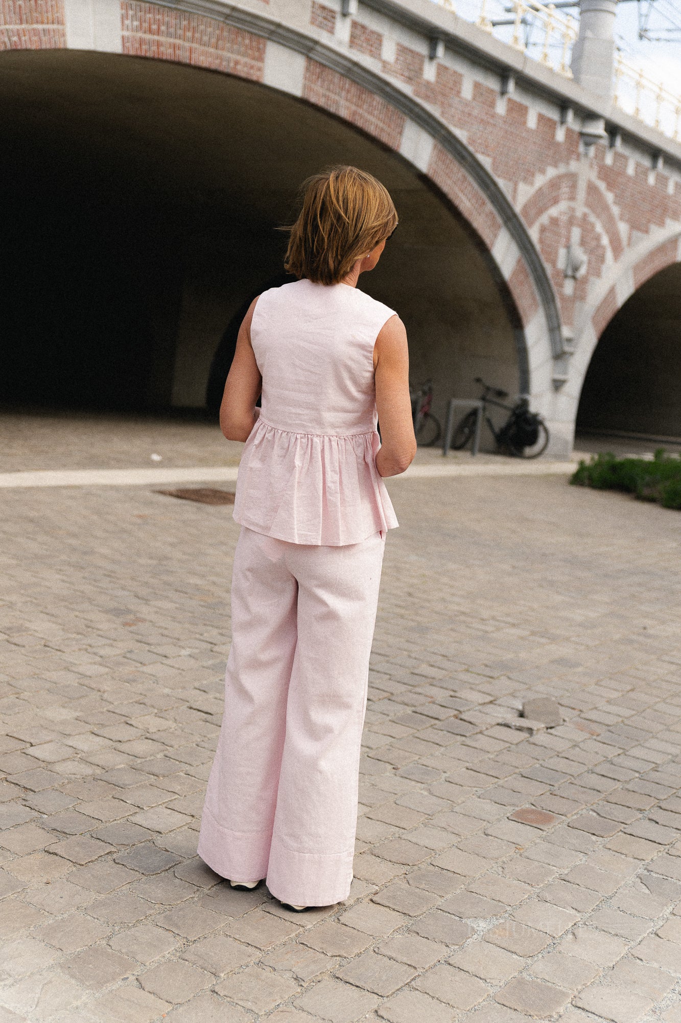 YASTrima HW linen blend pants ballerina