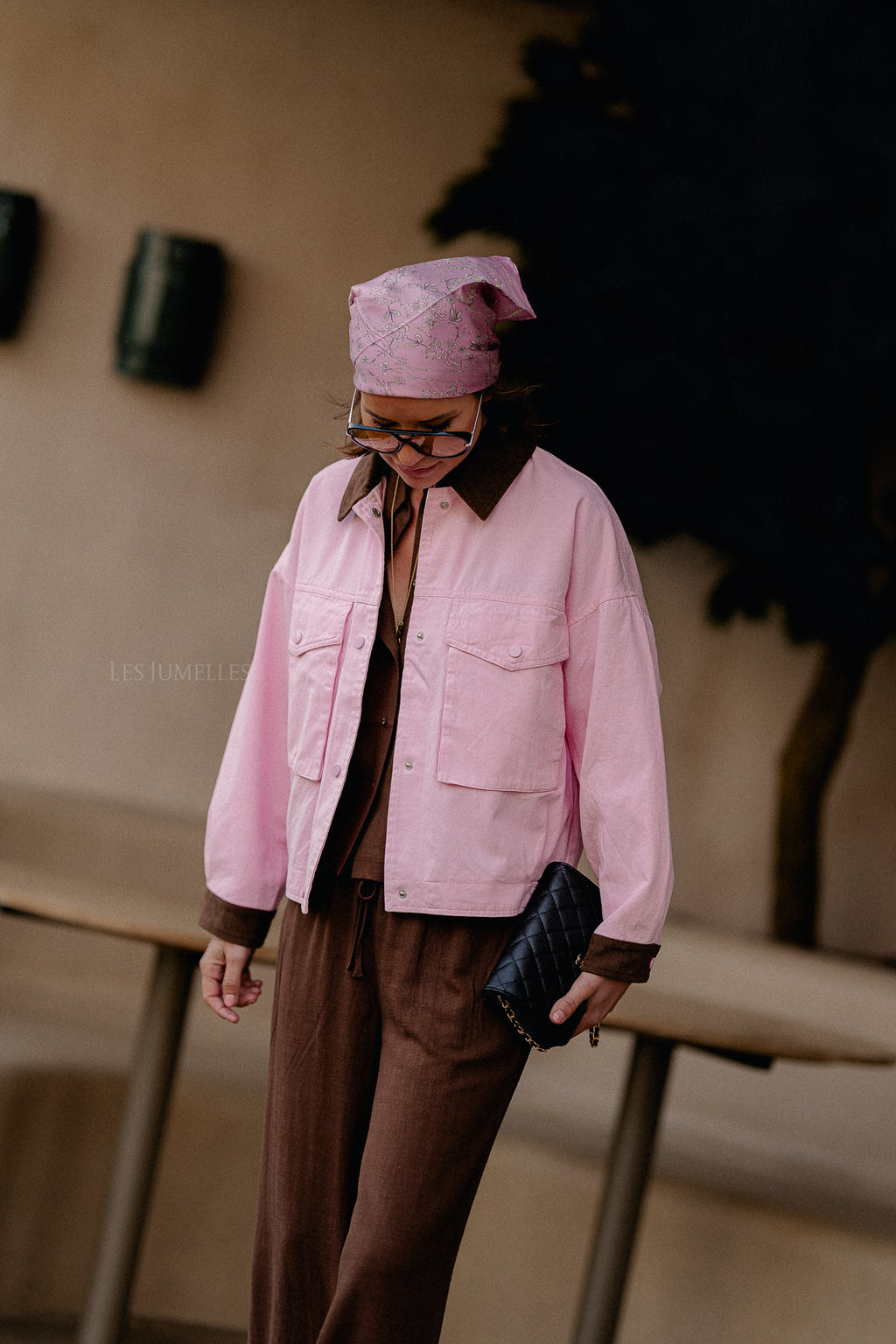 Tess trucker jacket pink
