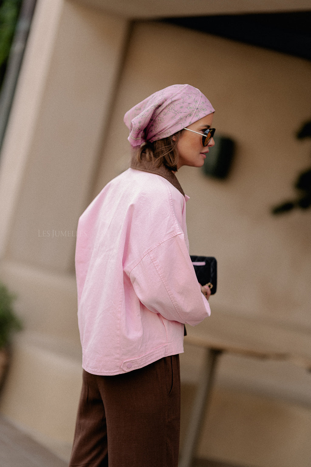Tess trucker jacket pink