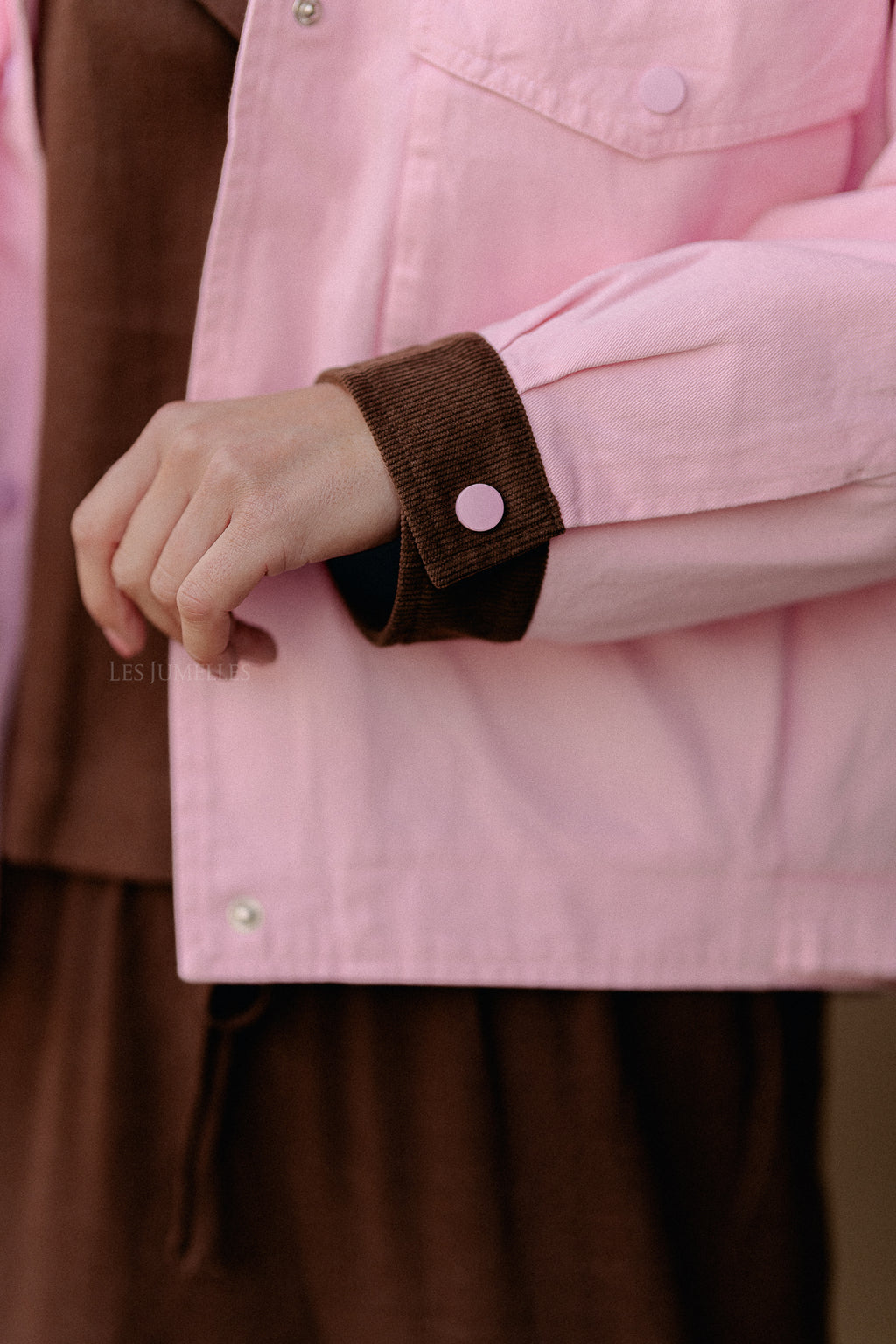 Tess trucker jacket pink