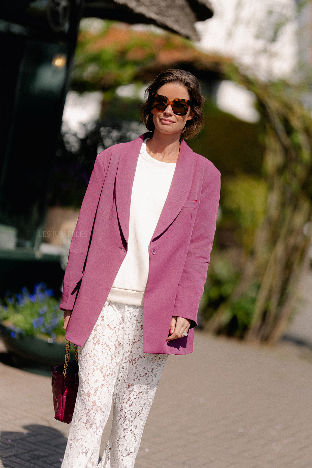Odette blazer burgundy