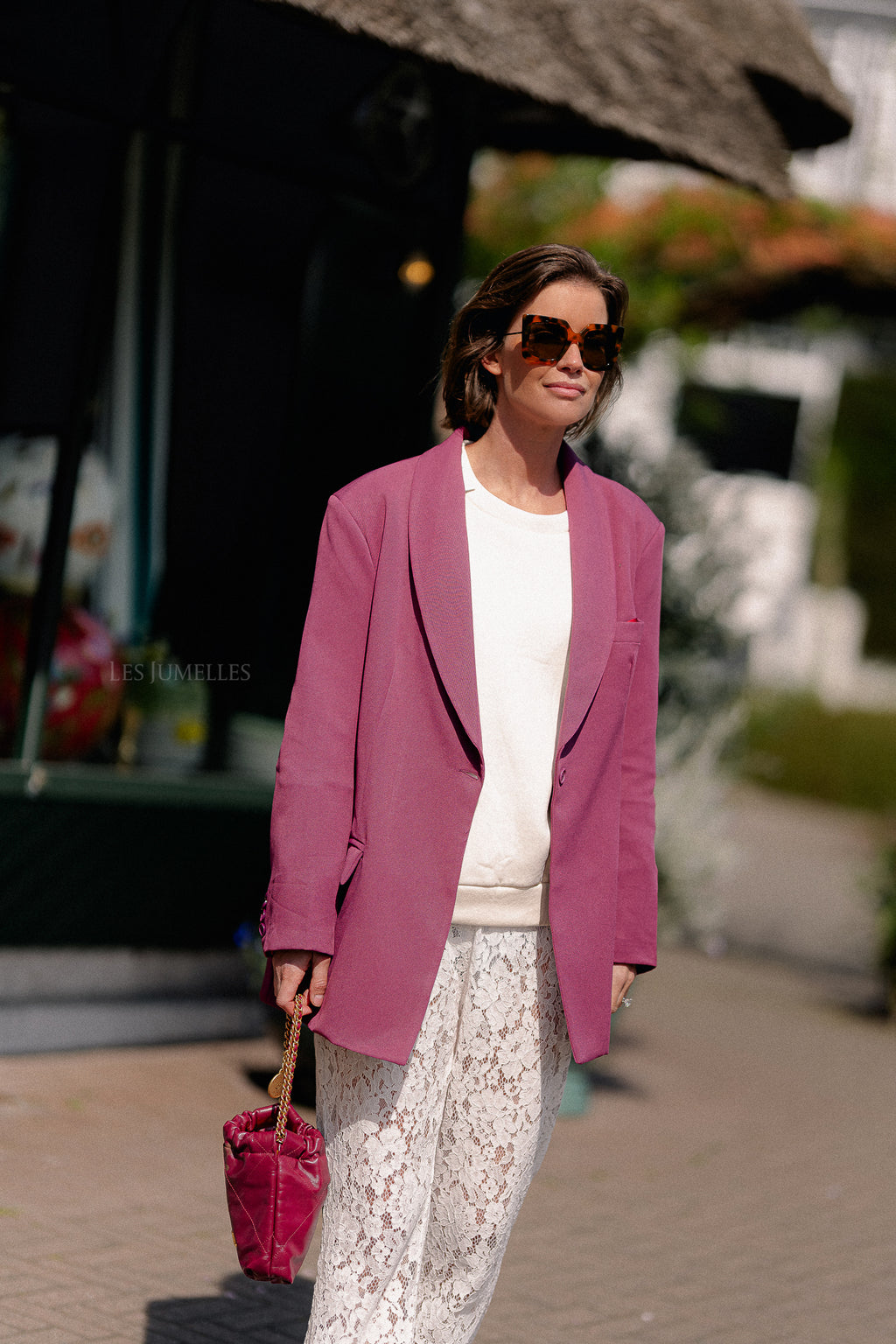 Odette blazer burgundy
