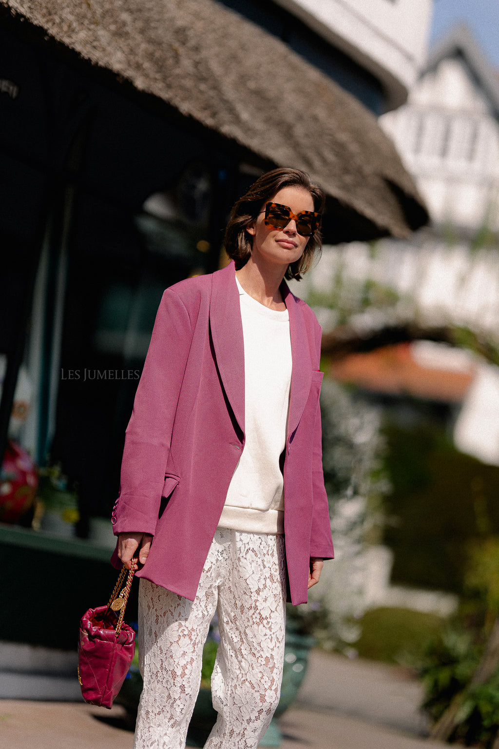 Odette blazer burgundy