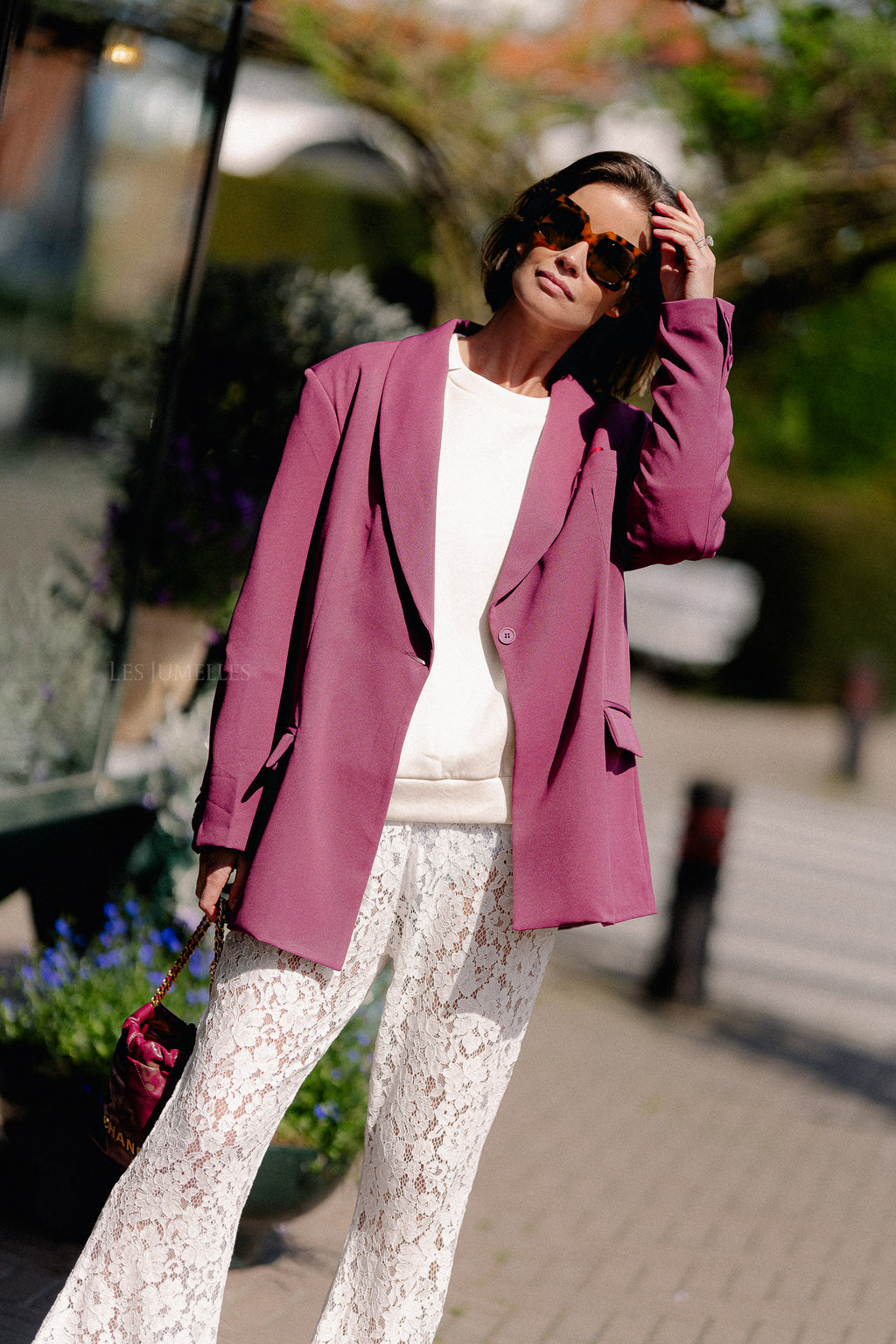 Odette blazer burgundy