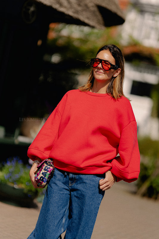 Les Jumelles Anke sweater deep red