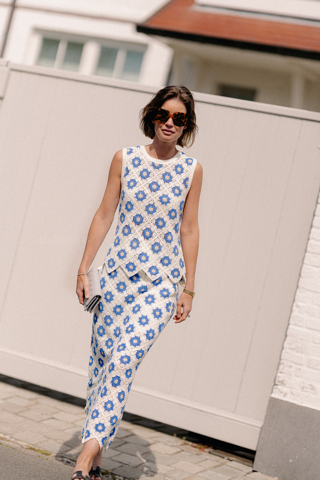 YASBalis SL crochet top birch/super sonic