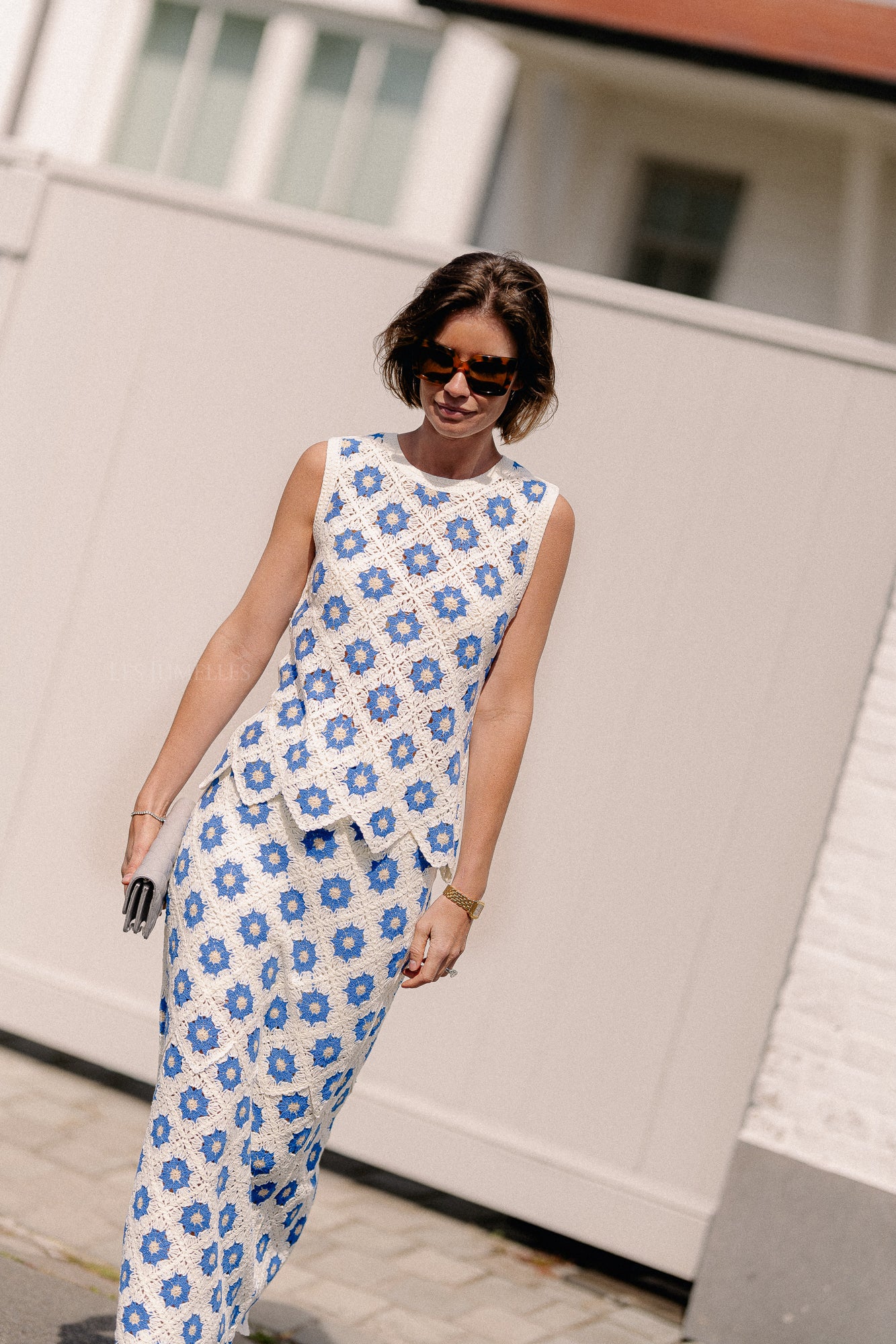 YASBalis SL crochet top birch/super sonic