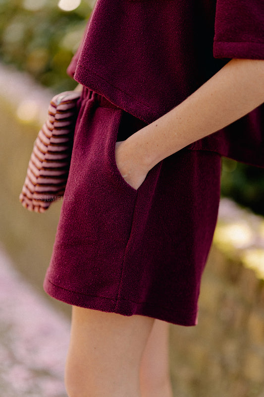 Les Jumelles Maggie shorts burgundy