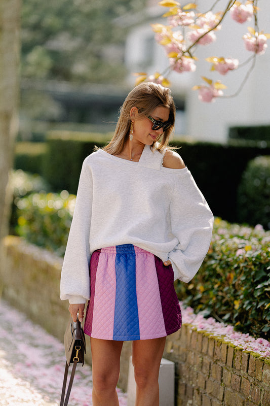 Les Jumelles Winnie gewatteerde rok multicolor
