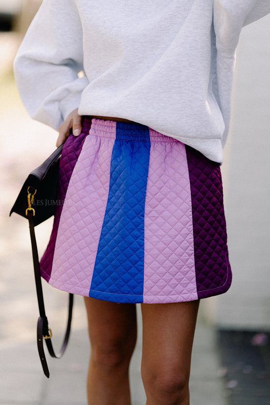 Les Jumelles Winnie gewatteerde rok multicolor