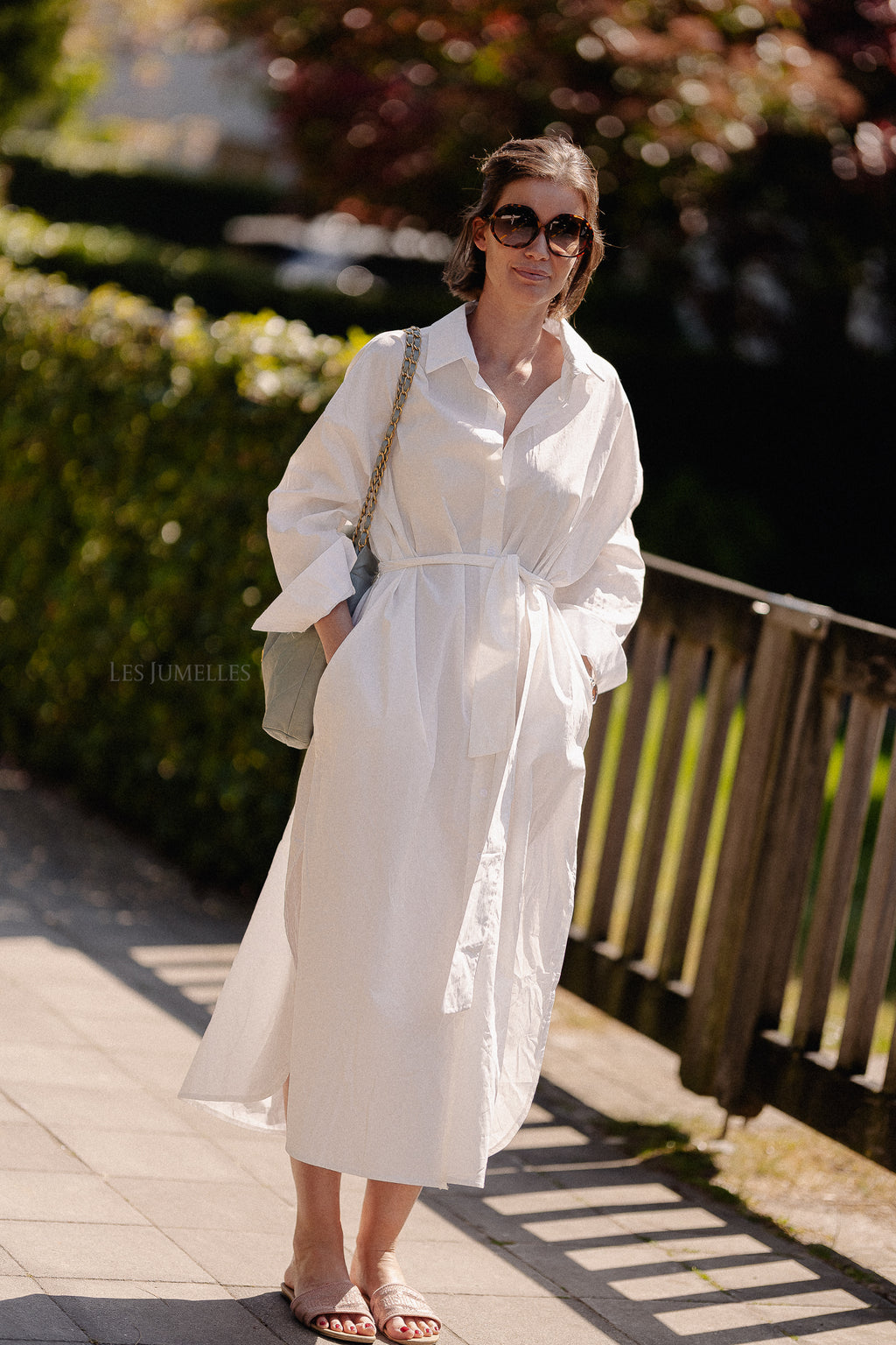 Georgie maxi dress white
