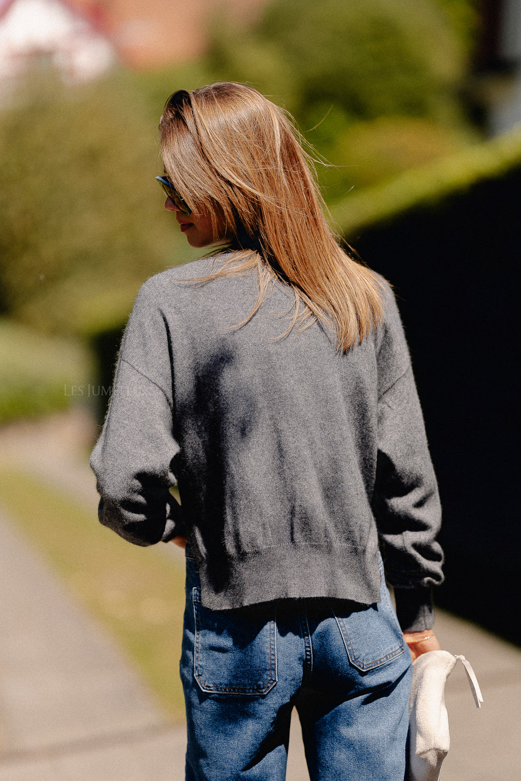 Cosette V-neck jumper anthracite