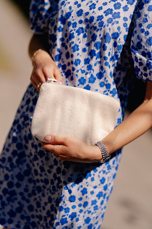 Les Jumelles Pia make up bag ecru