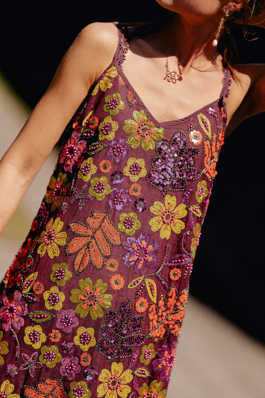 Les Jumelles Romy dress winetasting