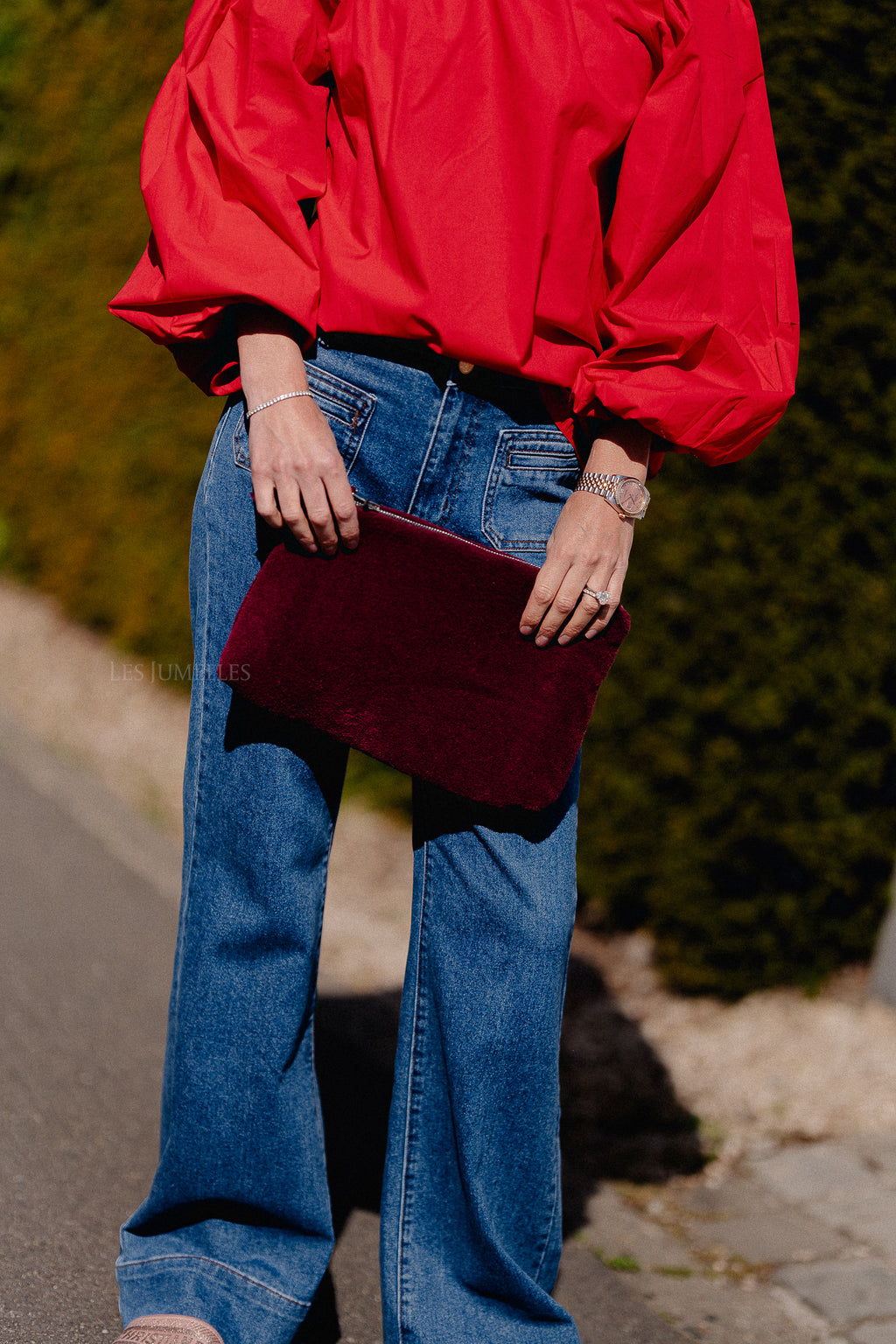 Pia toilet bag burgundy