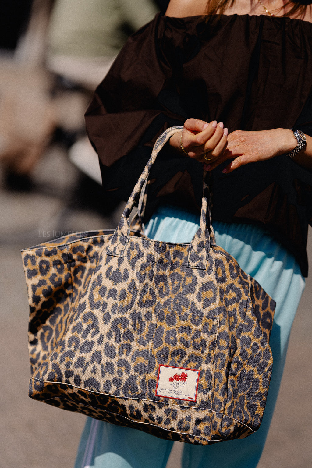 Leopa canvas Camila bag