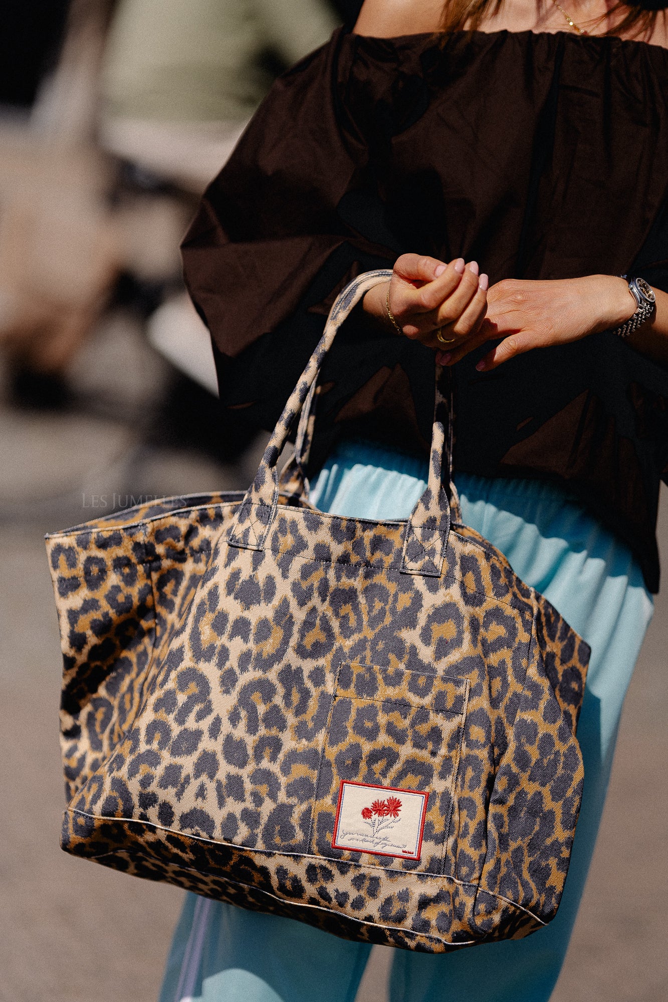 Leopa canvas Camila bag